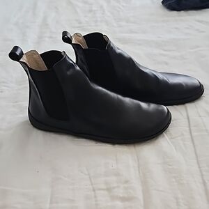 Custom zero drop black leather boots 38 from Etsy